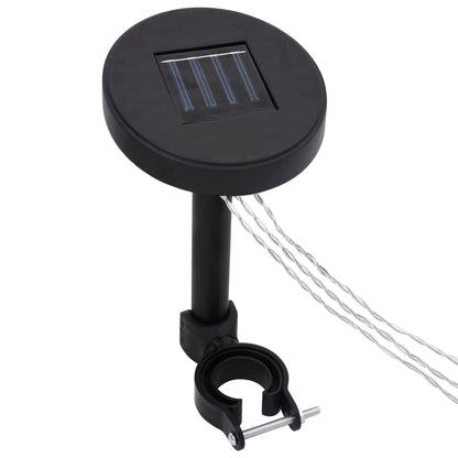 Pavillon mit Vorhängen & LED-Lichterketten 4x3 m Cremeweiß