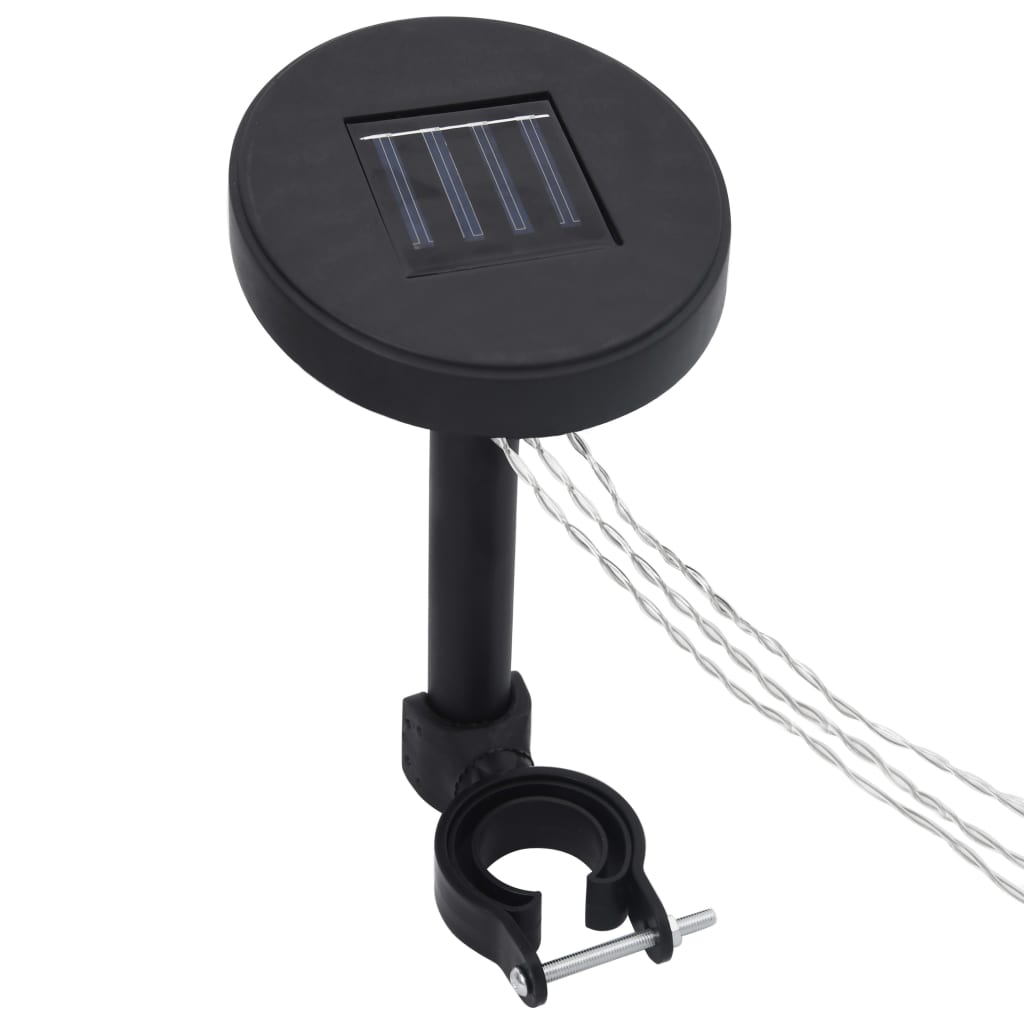 Pavillon mit Vorhängen & LED-Lichterkette 4x3 m Taupe