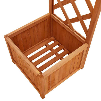 Garten-Pergola mit Blumenkasten Massivholz Tanne