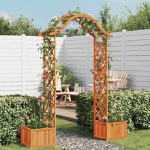 Garten-Pergola mit Blumenkasten Massivholz Tanne