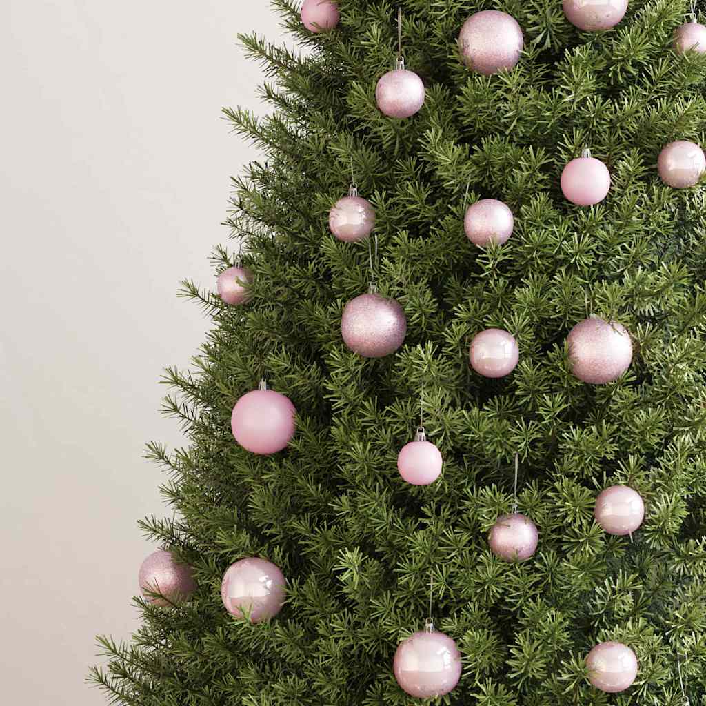 100-tlg. Weihnachtskugel-Set Rosa