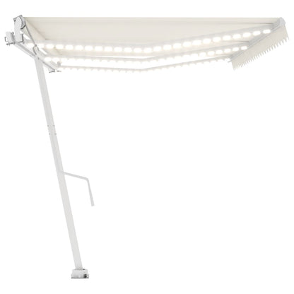Automatische Markise mit LED & Windsensor 600x350 cm Creme