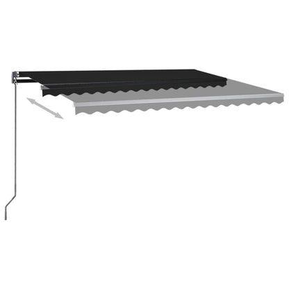 Automatische Markise mit LED & Windsensor 400x300 cm Anthrazit