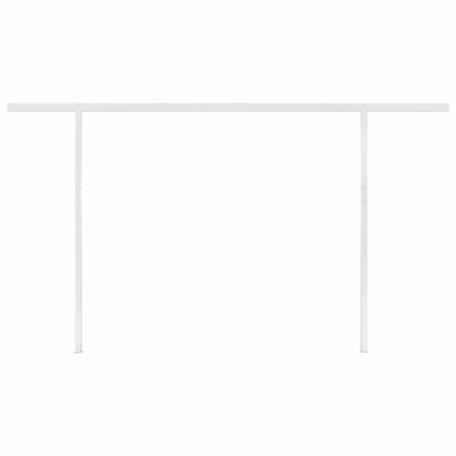 Markise Automatisch Einziehbar mit Pfosten 4x3 m Anthrazit