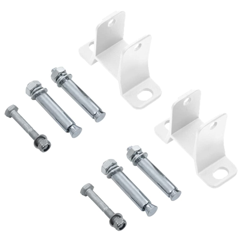 Markise Automatisch Einziehbar mit Pfosten 6x3,5 m Creme