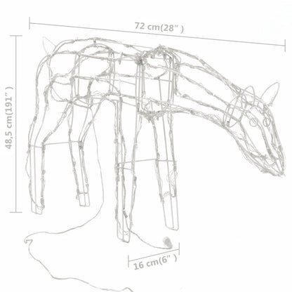 3-tlg. LED-Rentiere Set Weihnachtsdeko 229 LEDs