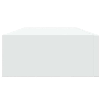 Wandregal mit Schublade Weiß 60x23,5x10 cm MDF