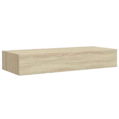 Wandregal mit Schublade Eichen-Optik 60x23,5x10 cm MDF