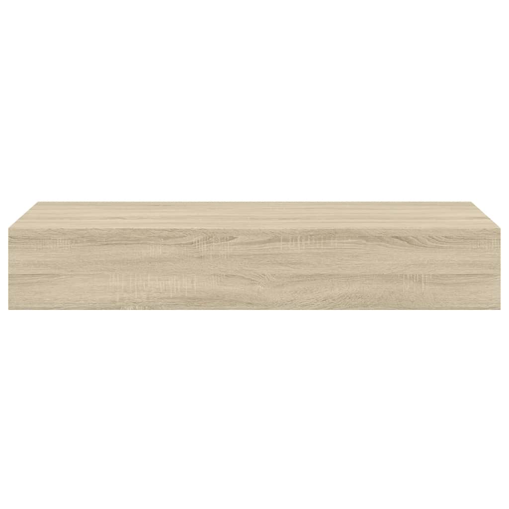 Wandregale mit Schubladen 2 Stk. Eichen-Optik 60x23,5x10 cm MDF