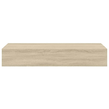 Wandregale mit Schubladen 2 Stk. Eichen-Optik 60x23,5x10 cm MDF