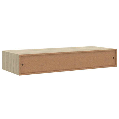 Wandregale mit Schubladen 2 Stk. Eichen-Optik 60x23,5x10 cm MDF