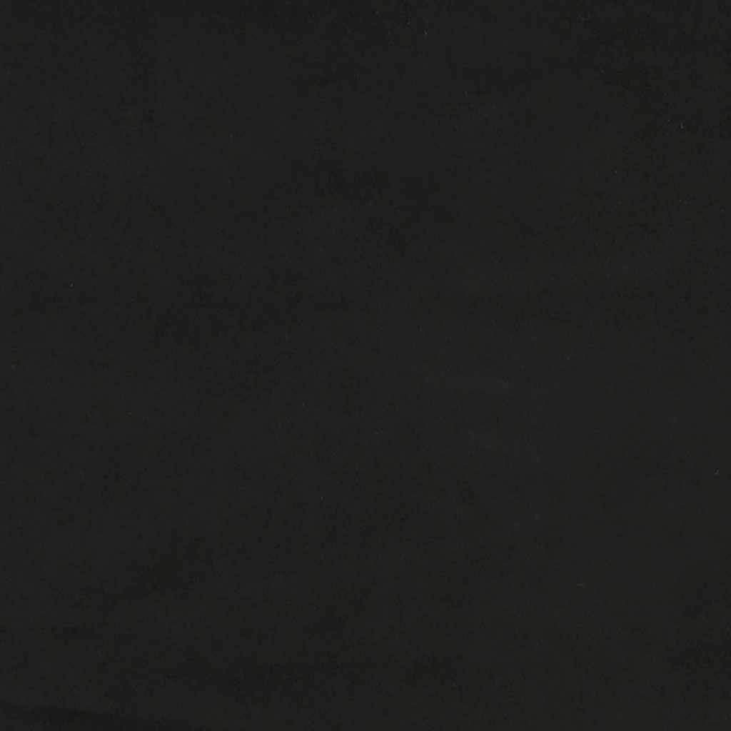 Schaukelstuhl mit Hocker Samt Schwarz