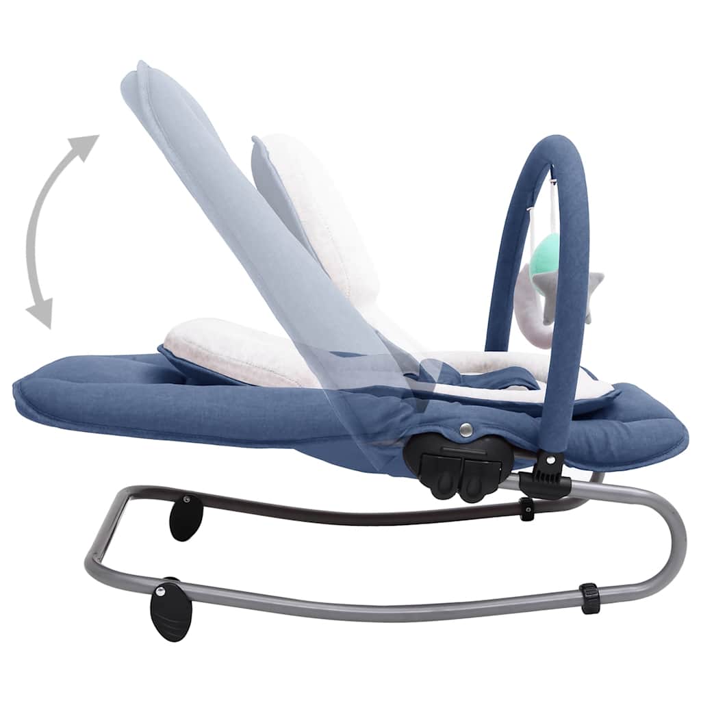 Babywippe Marineblau Stahl