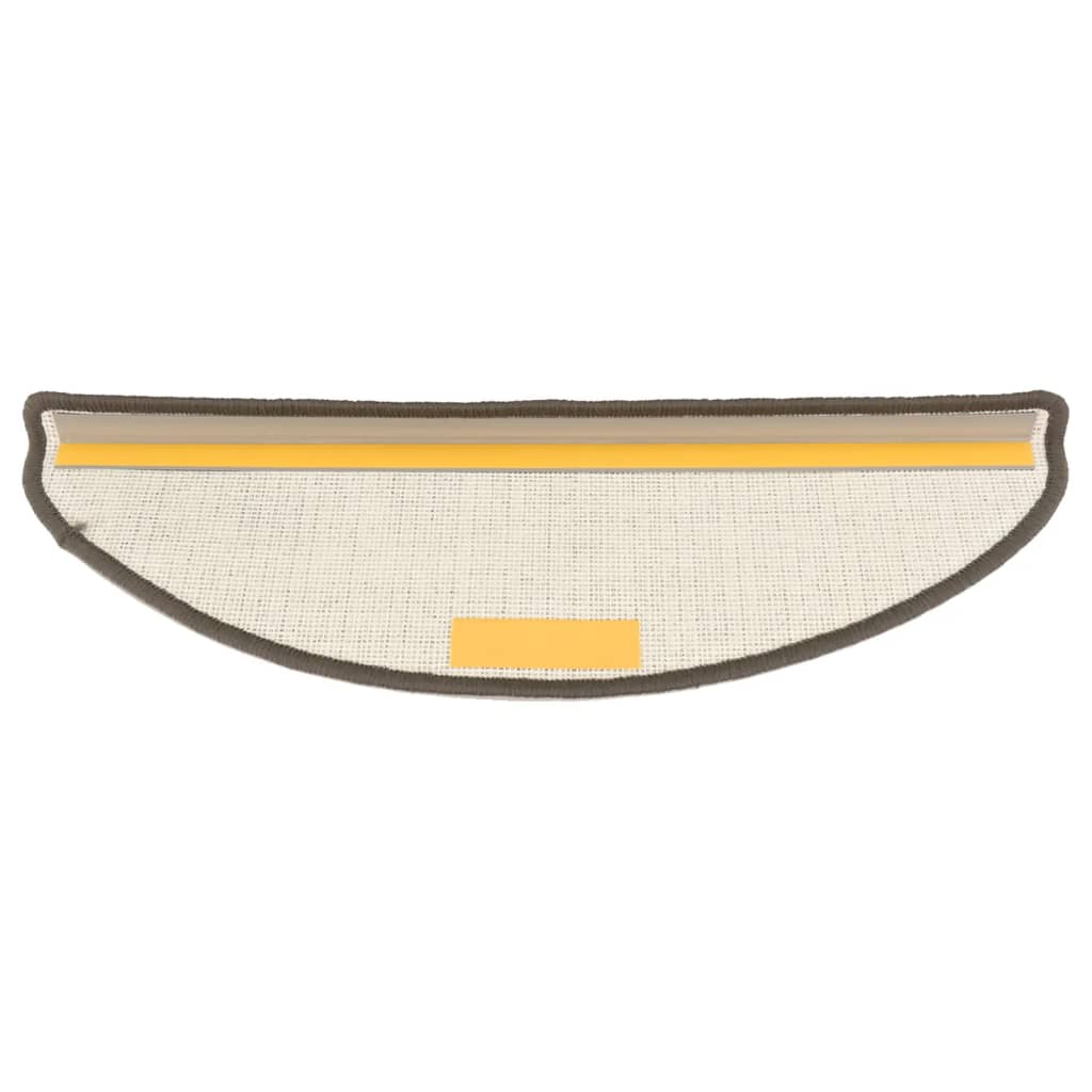 Stufenmatten 15 Stk. 65x21x4 cm Grau Halbrund Groß