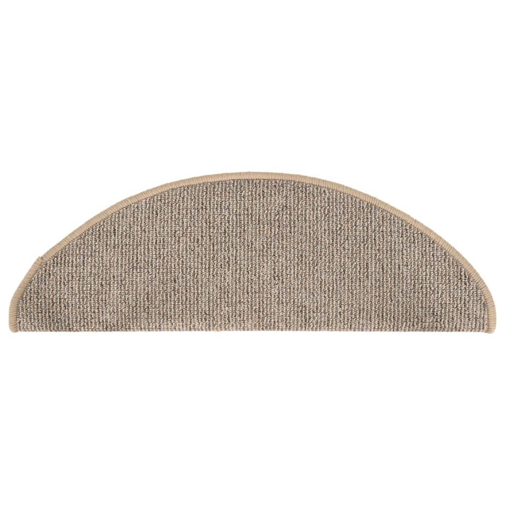 Stufenmatten 15 Stk. 65x21x4 cm Braun Halbrund Groß