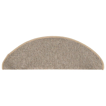 Stufenmatten 15 Stk. 65x21x4 cm Braun Halbrund Groß