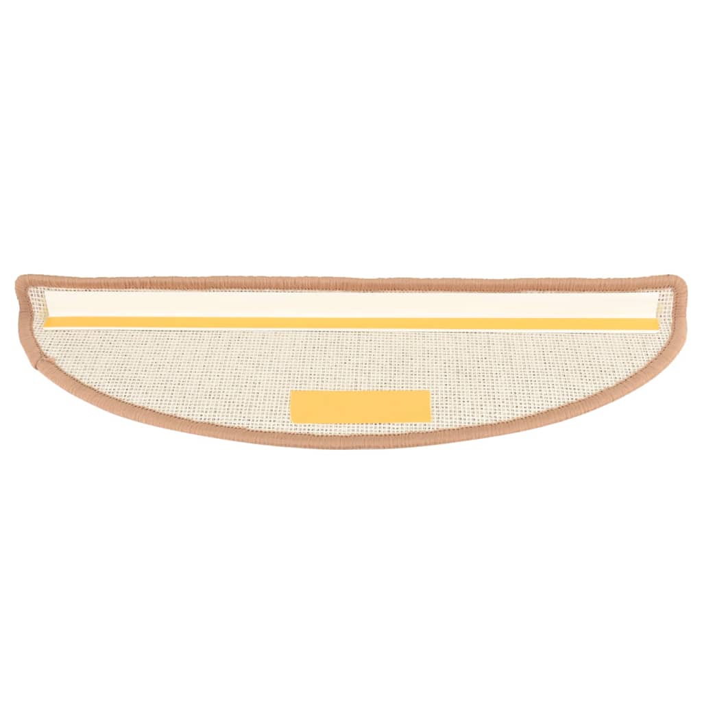 Stufenmatten 15 Stk. 65x21x4 cm Hellbraun Halbrund Groß