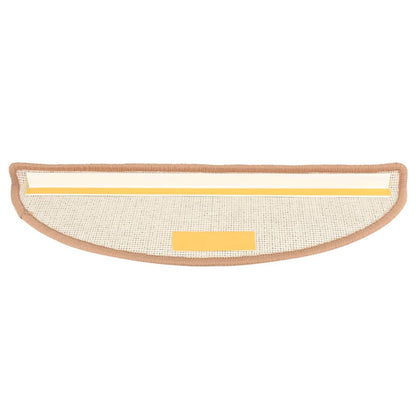 Stufenmatten 15 Stk. 65x21x4 cm Hellbraun Halbrund Groß