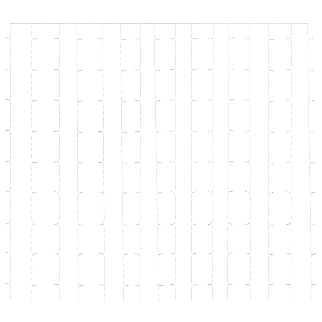 LED-Lichtervorhang 3x3 m 300 LED Blau 8 Funktionen