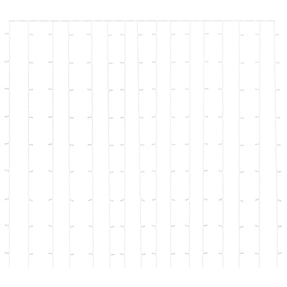 LED-Lichtervorhang 3x3 m 300 LED Blau 8 Funktionen