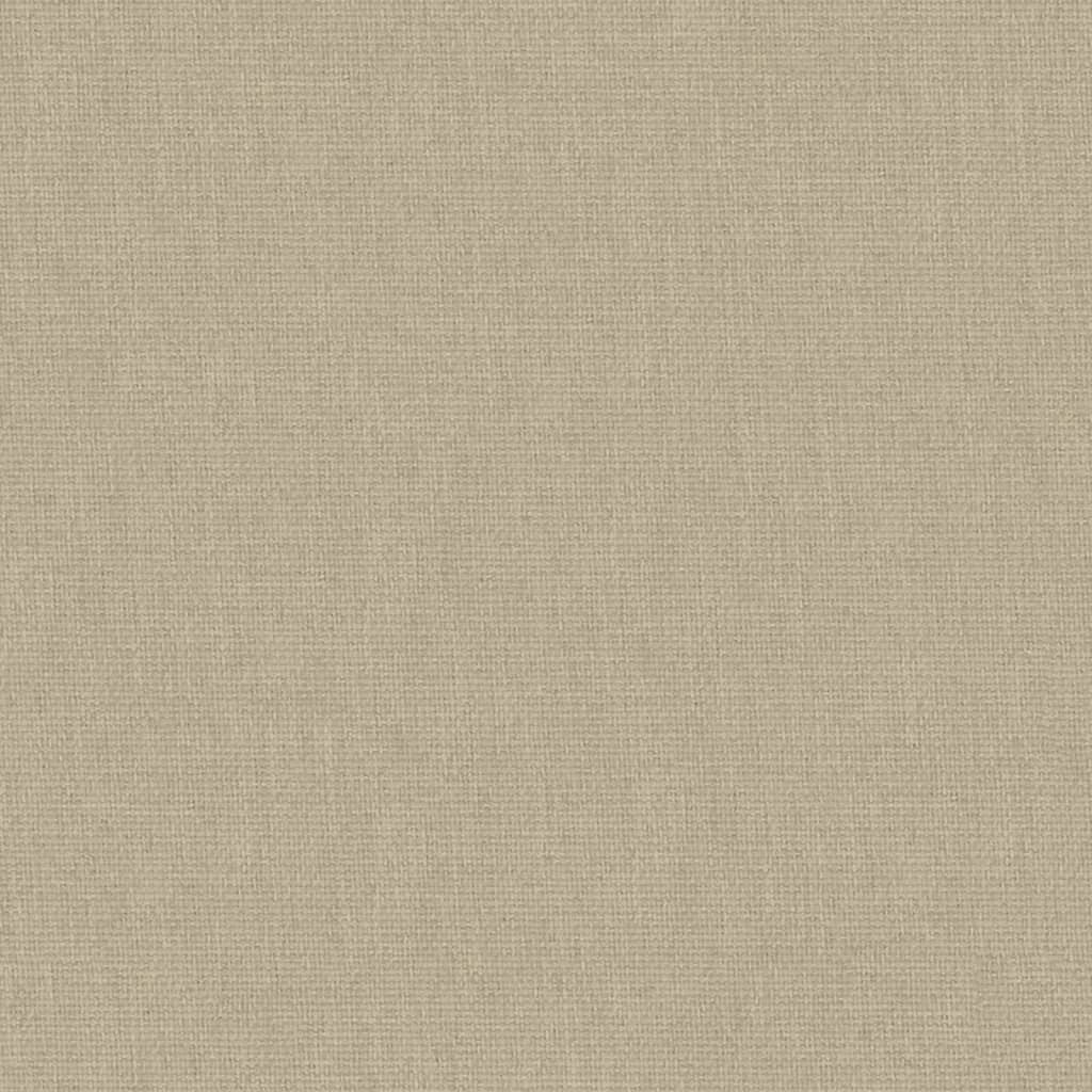 Babybett mit Matratze Taupe Leinenstoff