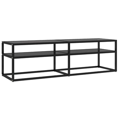TV-Schrank Schwarz 140x40x40,5 cm Hartglas