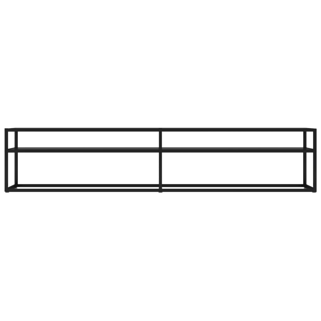 TV-Schrank Schwarz 200x40x40,5 cm Hartglas