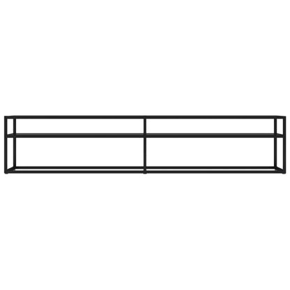 TV-Schrank Schwarz 200x40x40,5 cm Hartglas