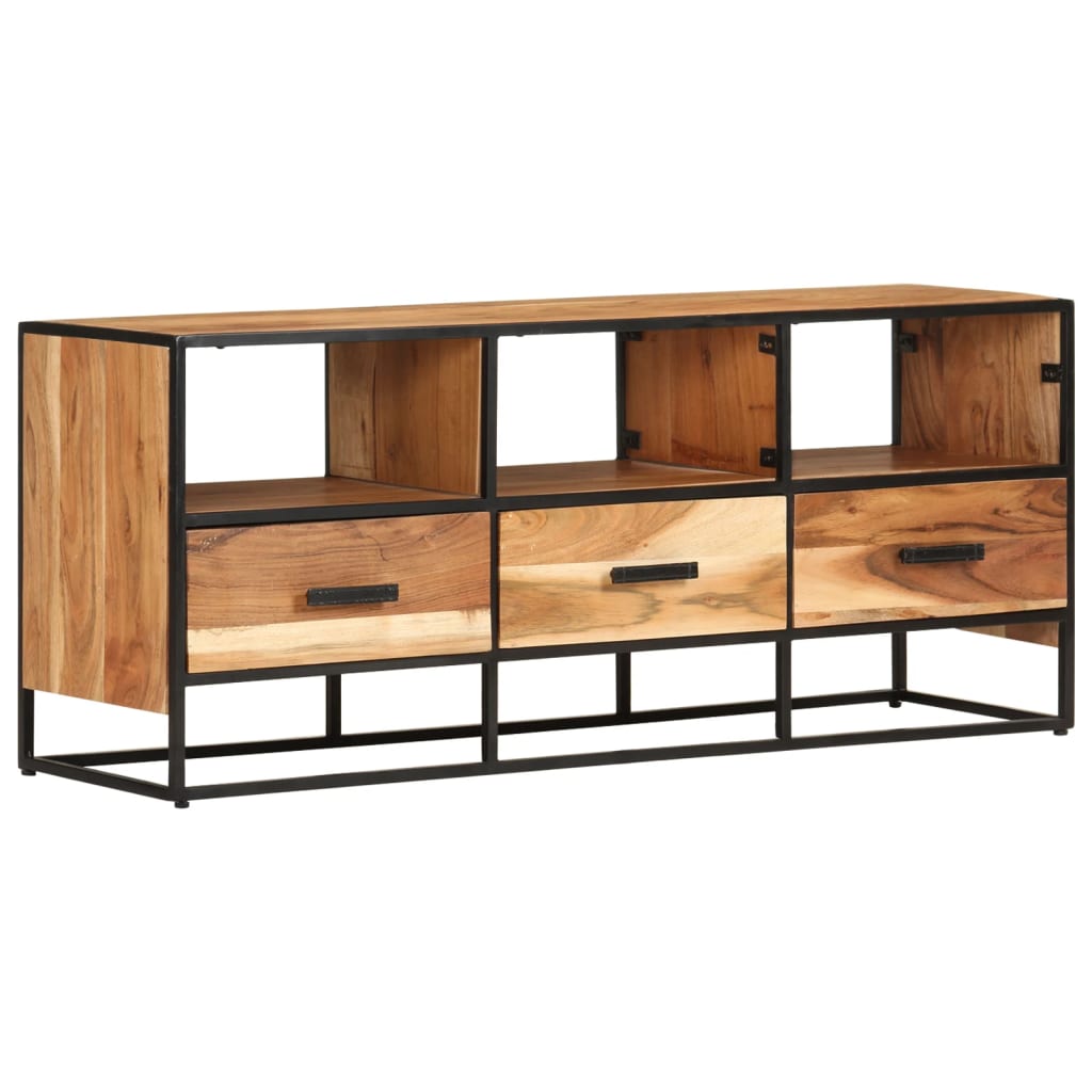 TV-Schrank 110x30x45 cm Massivholz Akazie