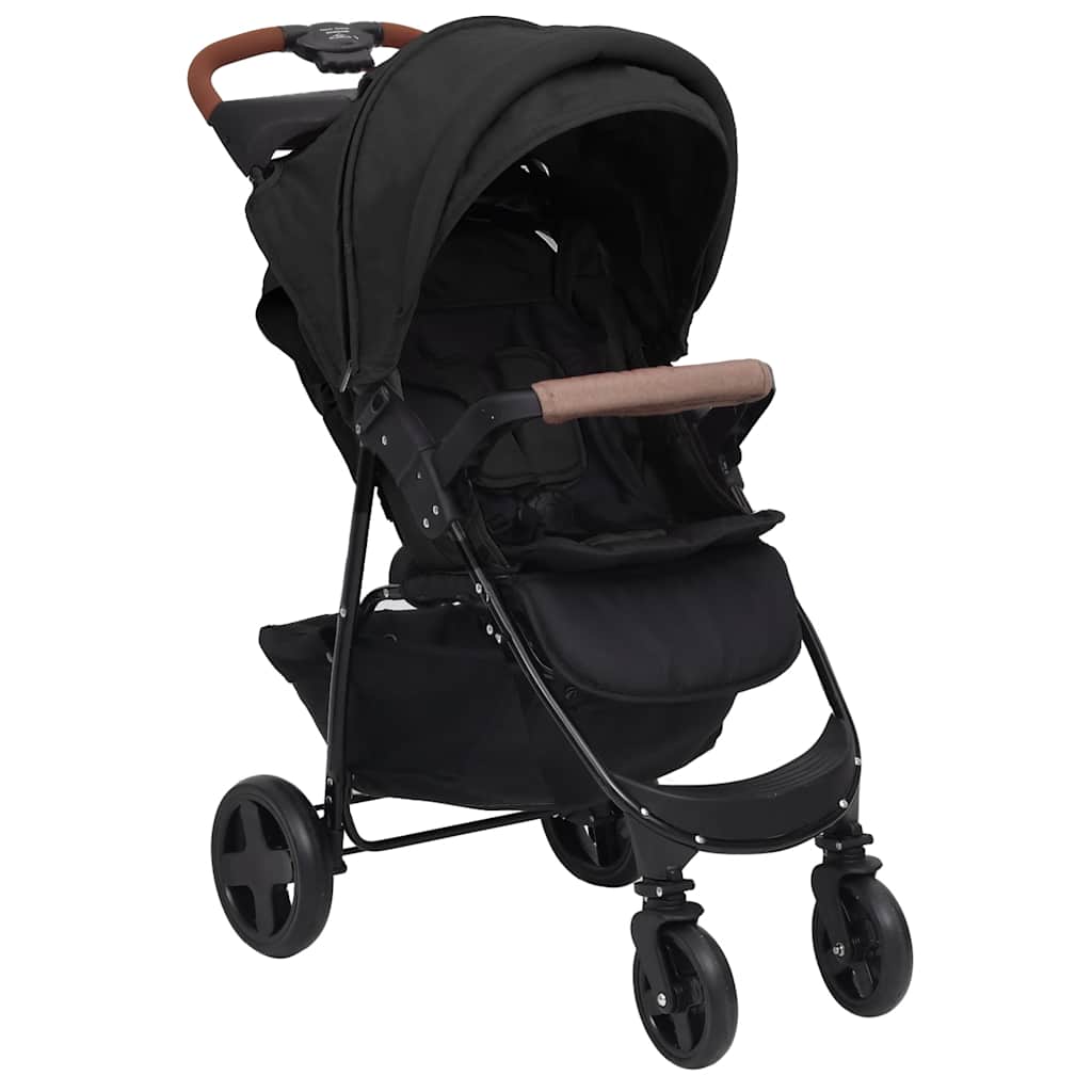 3-in-1 Kinderwagen Anthrazit Stahl