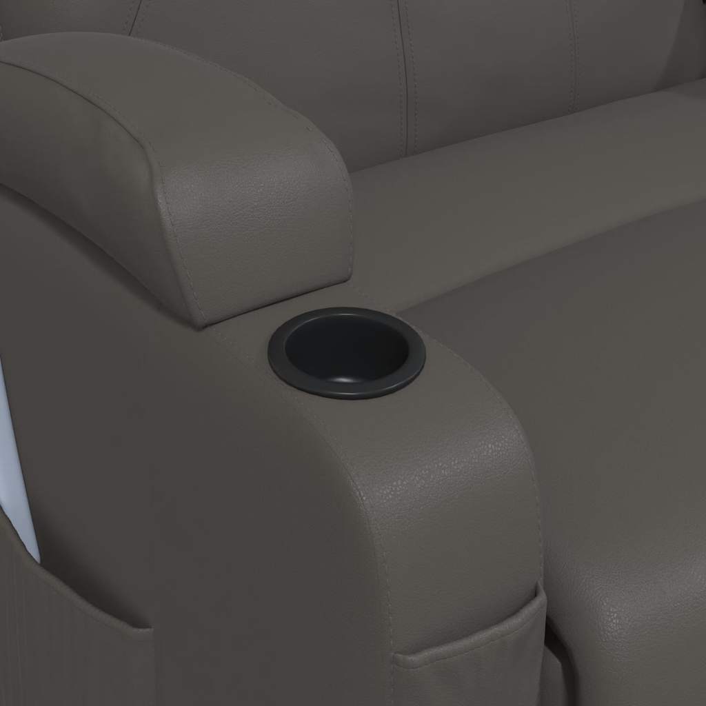 Massage-Schaukelsessel Anthrazit Kunstleder