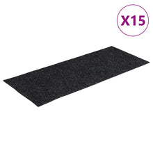 Stufenmatten Selbstklebend 15 Stk. 60x25 cm Grau Rechteckig
