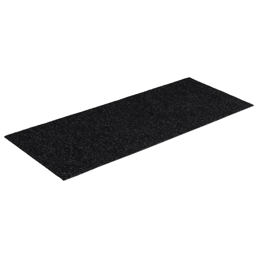 Stufenmatten Selbstklebend 15 Stk. 60x25 cm Schwarz Rechteckig