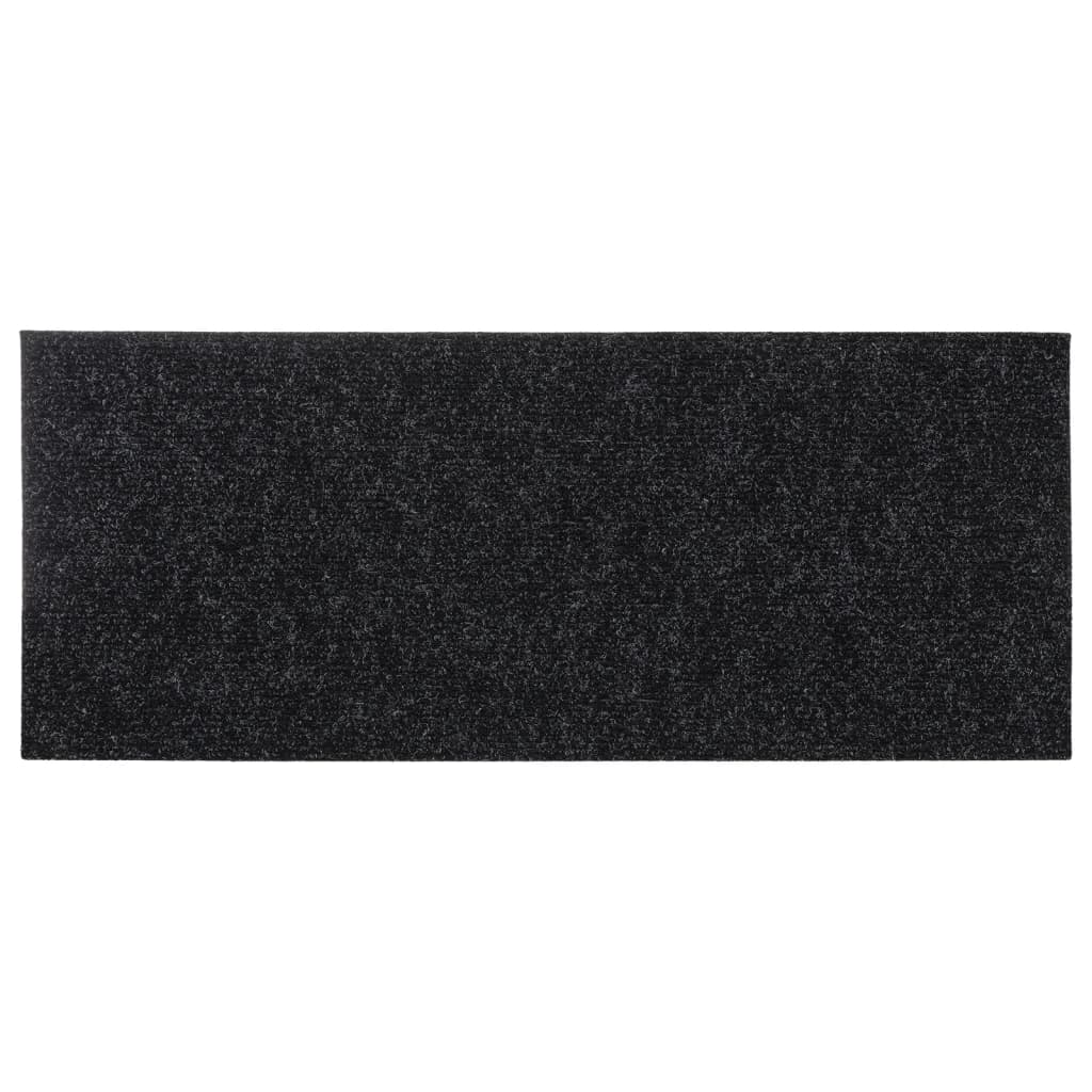 Stufenmatten Selbstklebend 15 Stk. 60x25 cm Schwarz Rechteckig