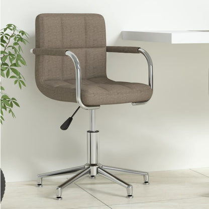 Bürostuhl Drehbar Taupe Stoff