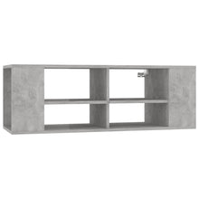 TV-Wandschrank Betongrau 102x35x35 cm Holzwerkstoff