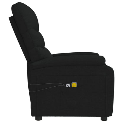 Massagesessel Elektrisch Schwarz Stoff