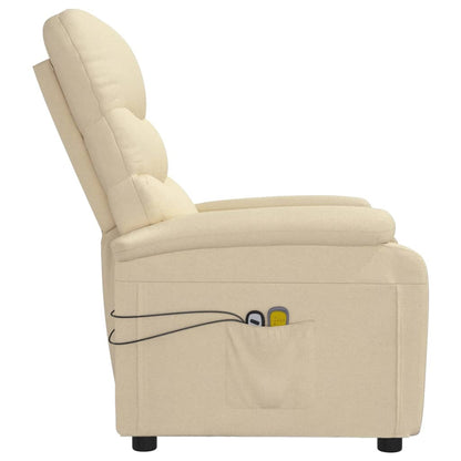 Massagesessel Elektrisch Creme Stoff