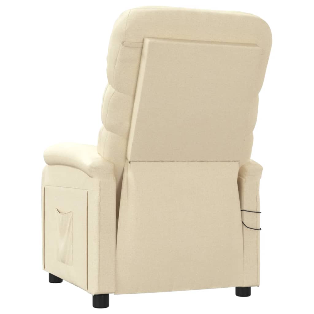 Massagesessel Elektrisch Creme Stoff
