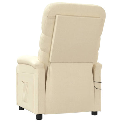 Massagesessel Elektrisch Creme Stoff