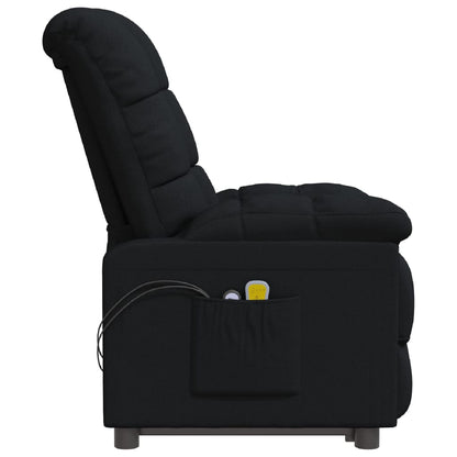 Massagesessel Elektrisch Schwarz Stoff
