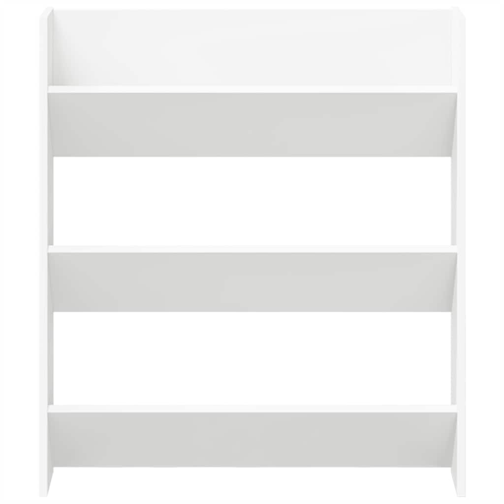 Wand-Schuhschrank Weiß 80x18x90 cm Holzwerkstoff