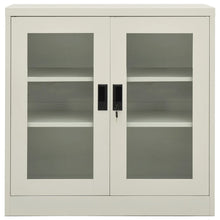 Büroschrank Hellgrau 90x40x90 cm Stahl