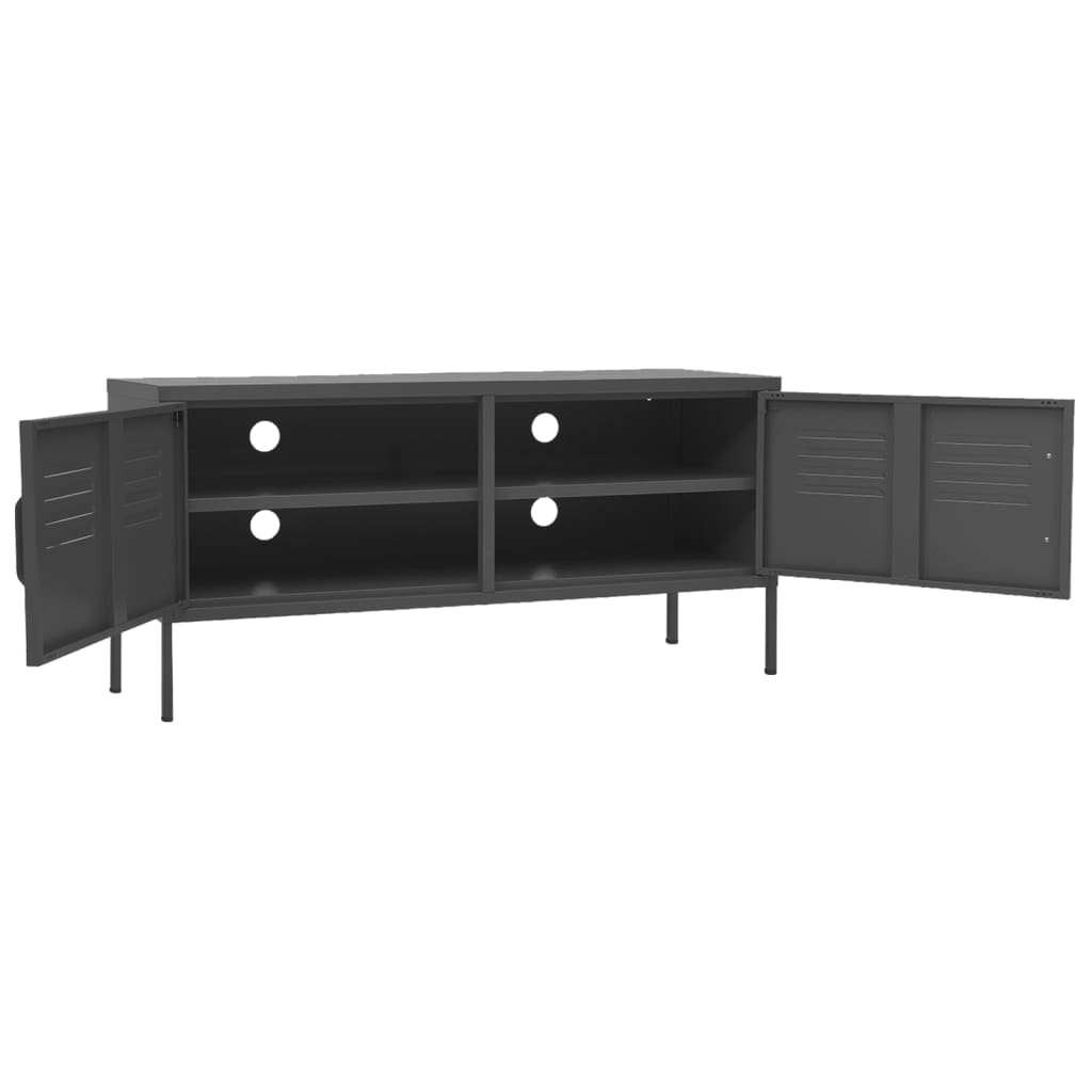 TV-Schrank Anthrazit 105x35x50 cm Stahl