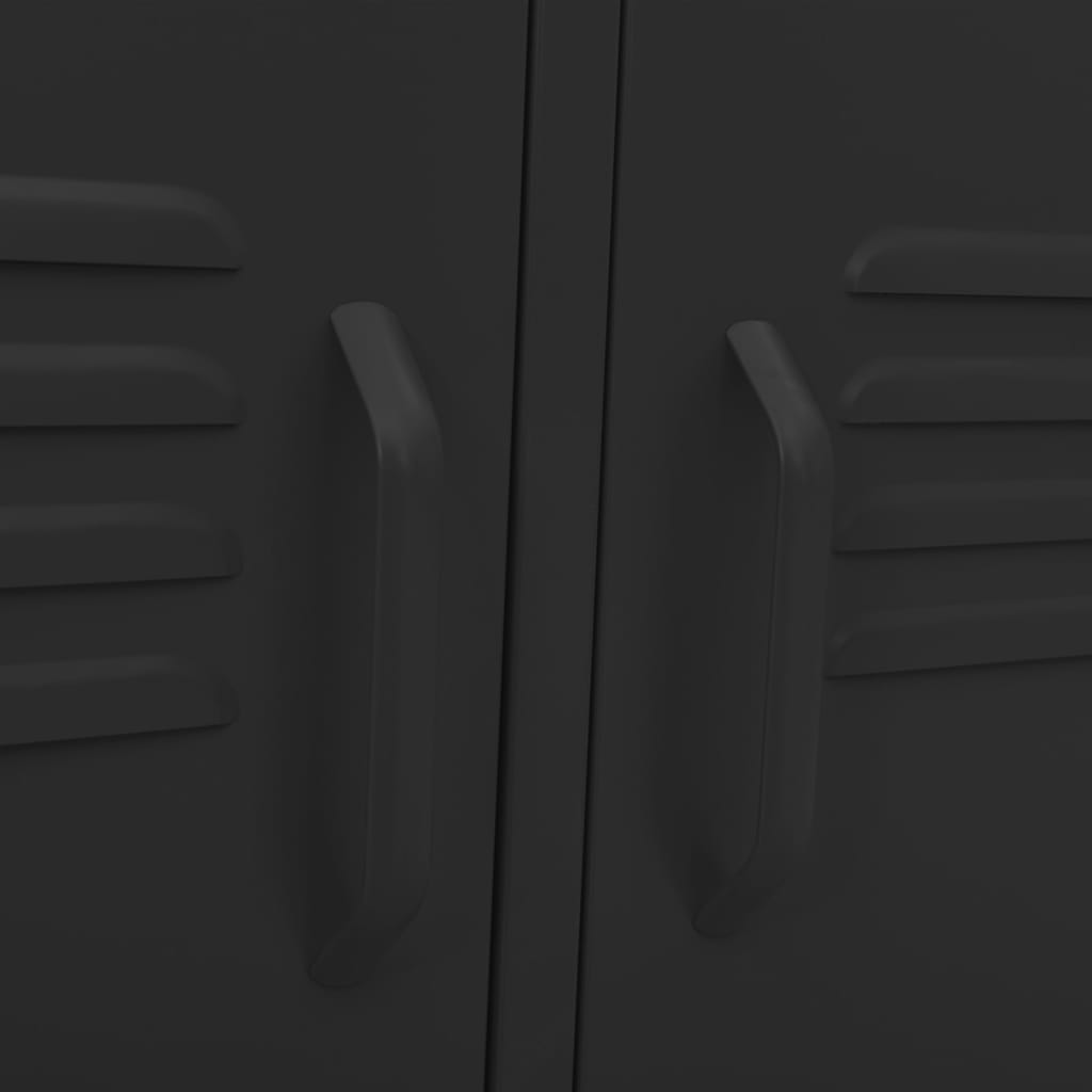 TV-Schrank Schwarz 105x35x50 cm Stahl