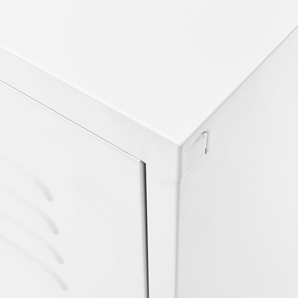 TV-Schrank Weiß 105x35x50 cm Stahl