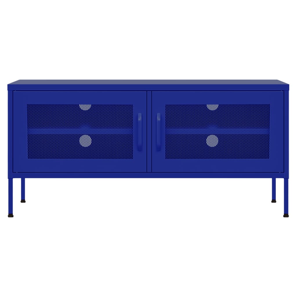 TV-Schrank Marineblau 105x35x50 cm Stahl