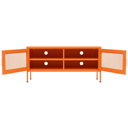 TV-Schrank Orange 105x35x50 cm Stahl
