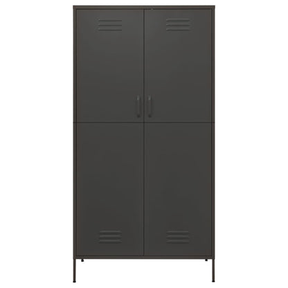 Kleiderschrank Anthrazit 90x50x180 cm Stahl