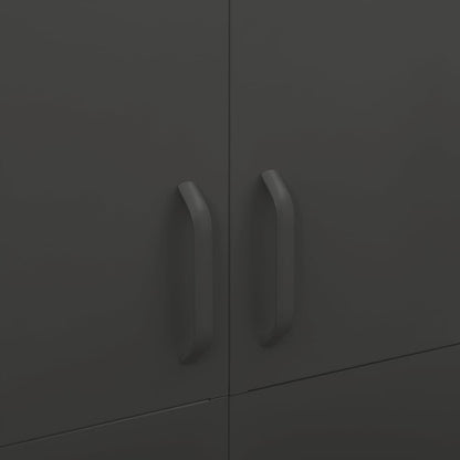 Kleiderschrank Anthrazit 90x50x180 cm Stahl